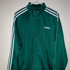Adidas Green zip up jacket XL